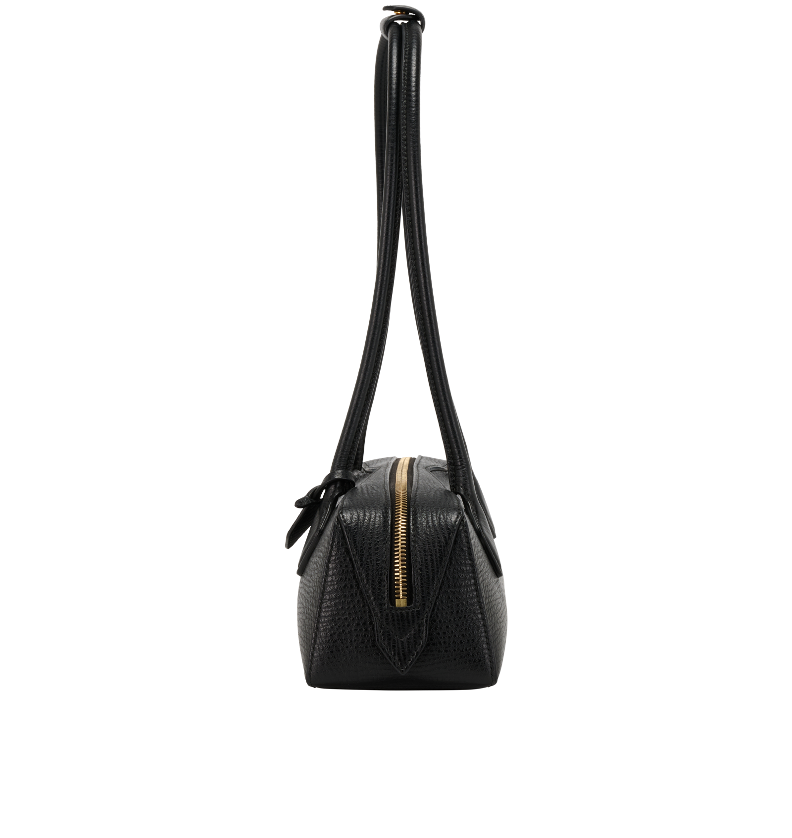 Medium Le Teckel Shoulder Bag, &pound;1,200, Handbags, Black, Leather, Bottom view